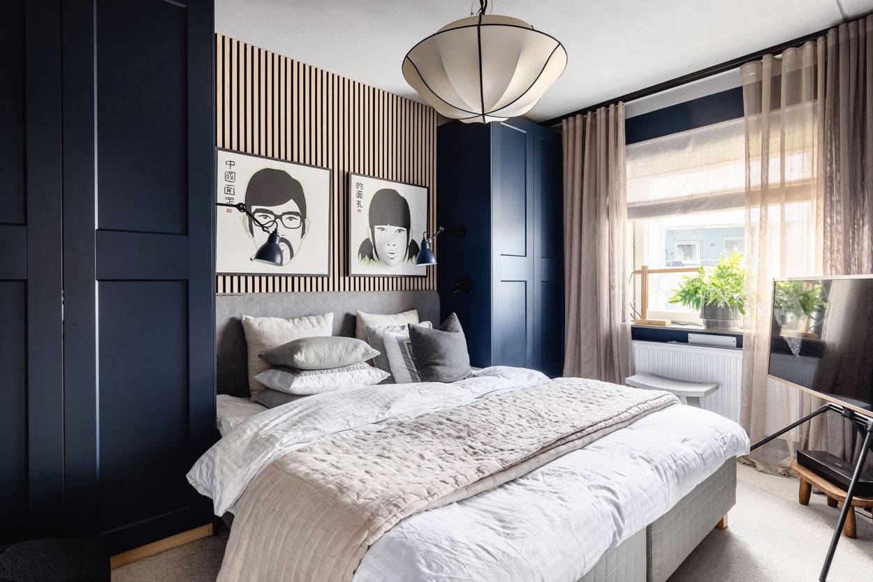 wooden cleat bedroom wallpaper