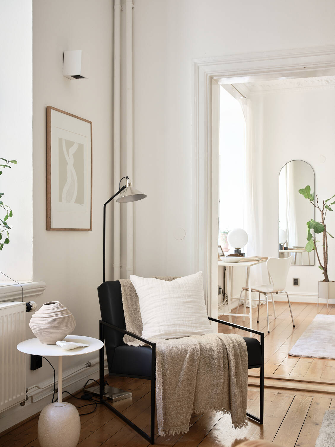 salon décoration contemporaine beige