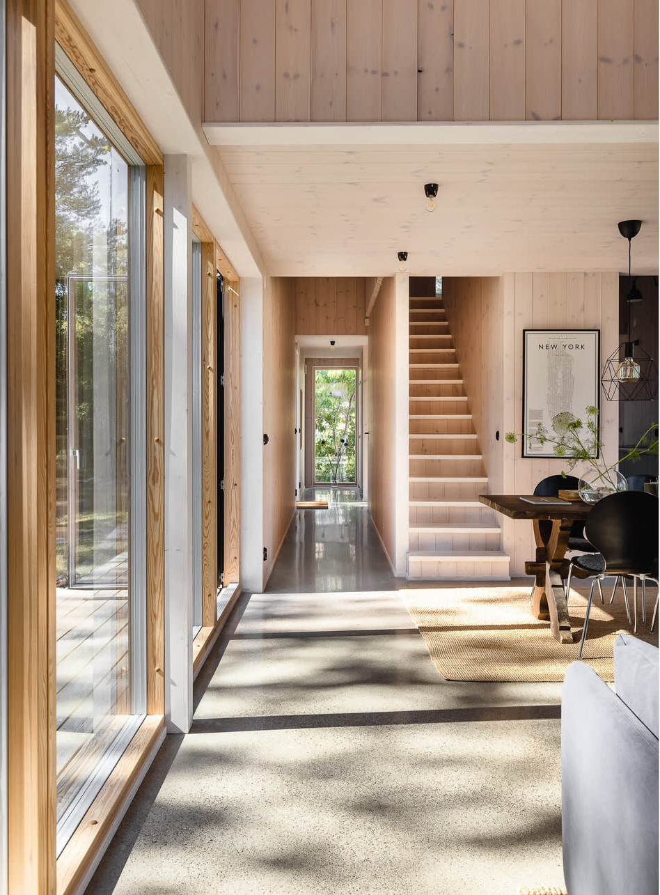 escalier maison en bois