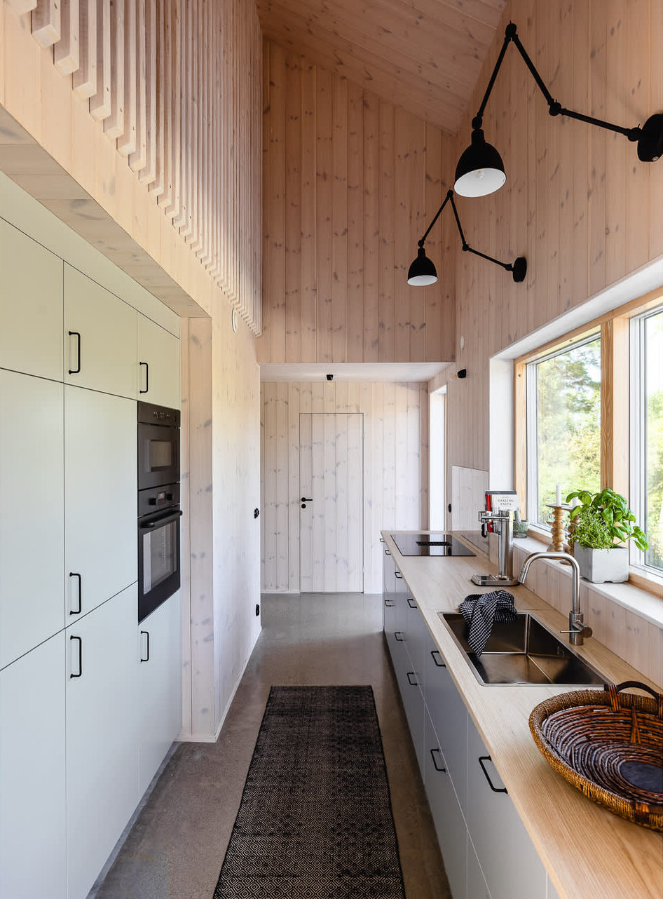 gray designer kitchen