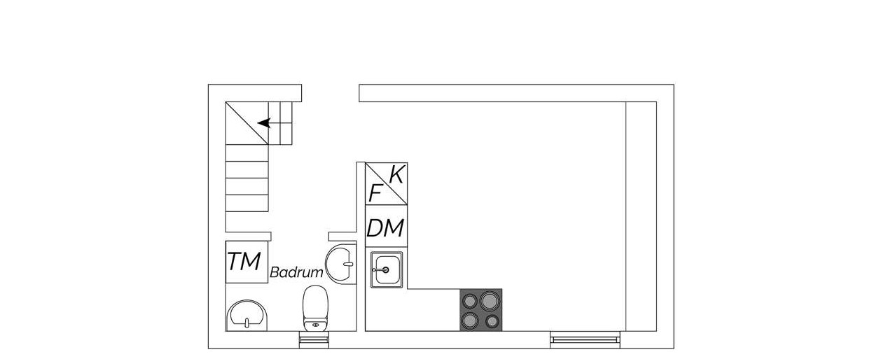 plan niveau bas mini maison 22m2