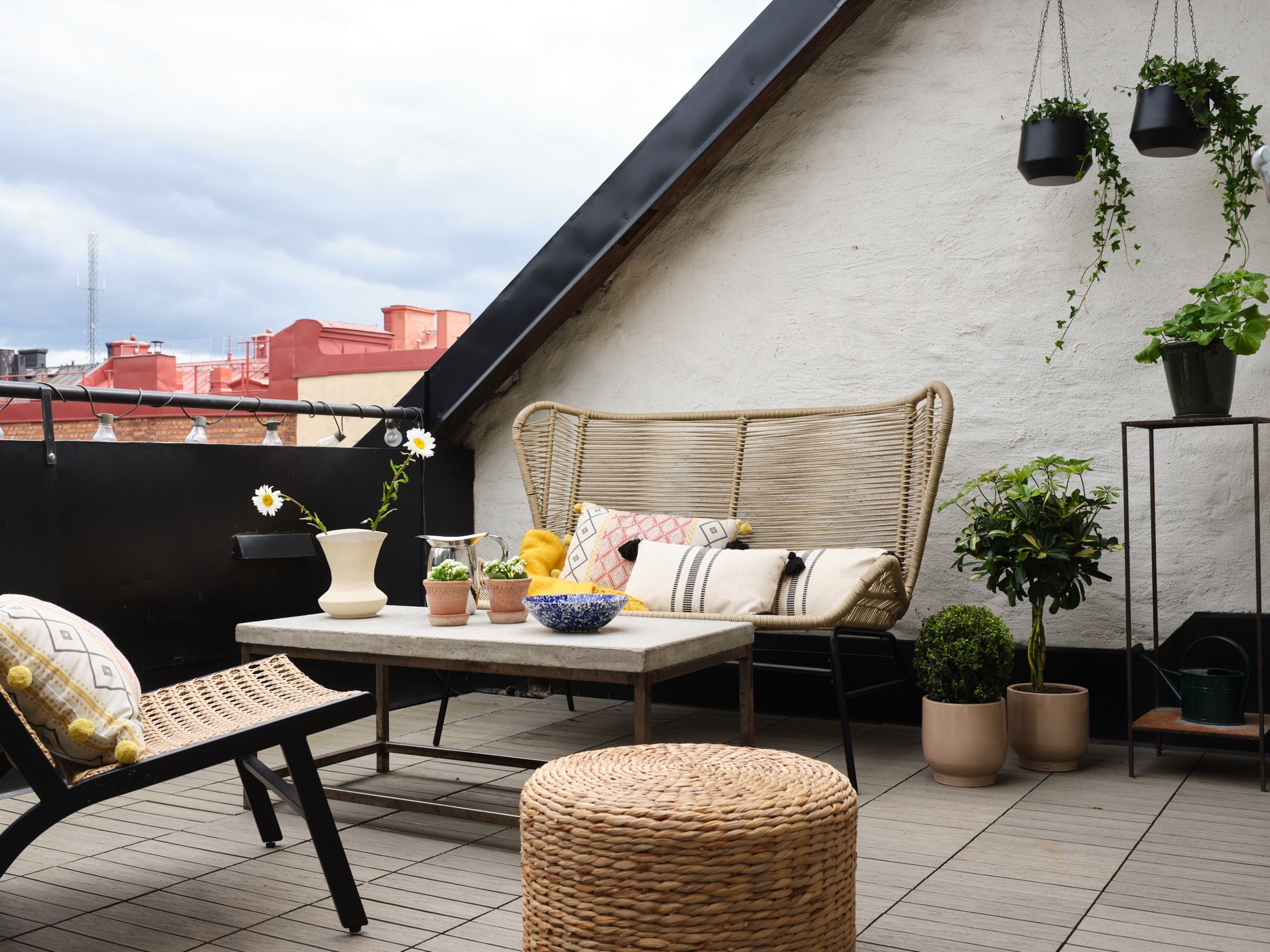 terrasse tropézienne décoration scandinave