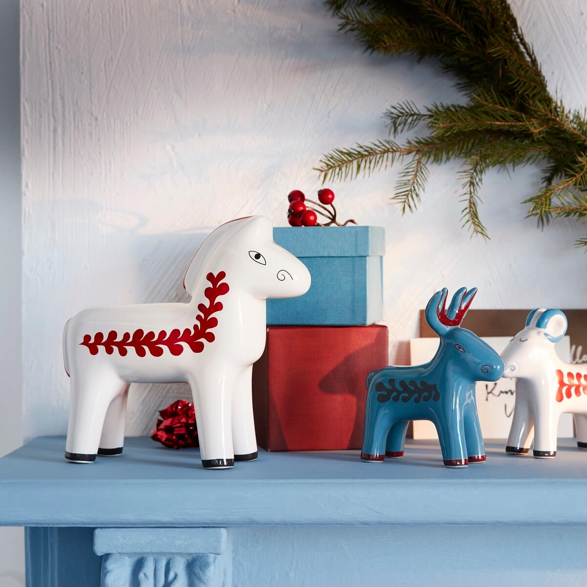 renne et cheval céramique Noël IKEA 2022
