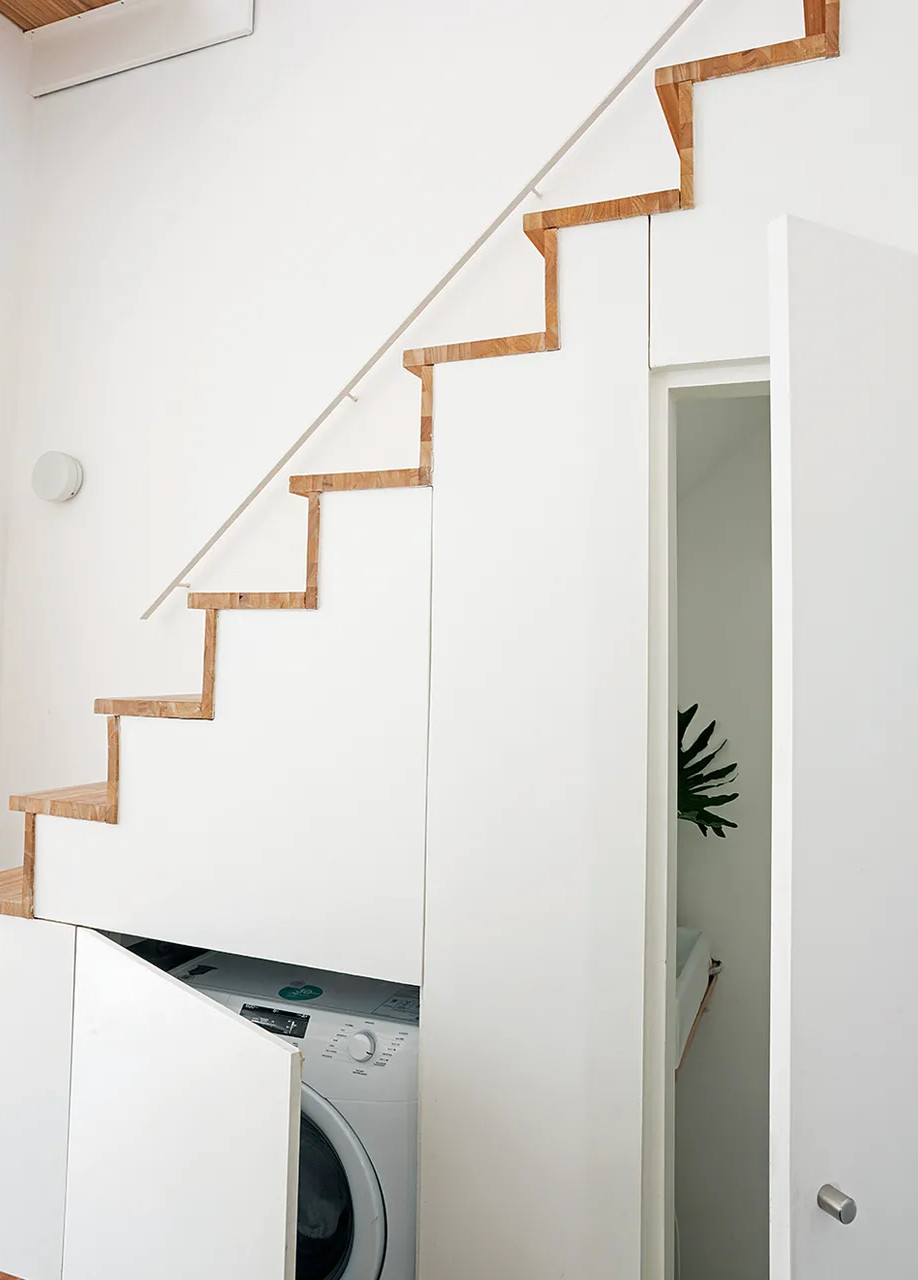 escalier avec rangement maison architecte