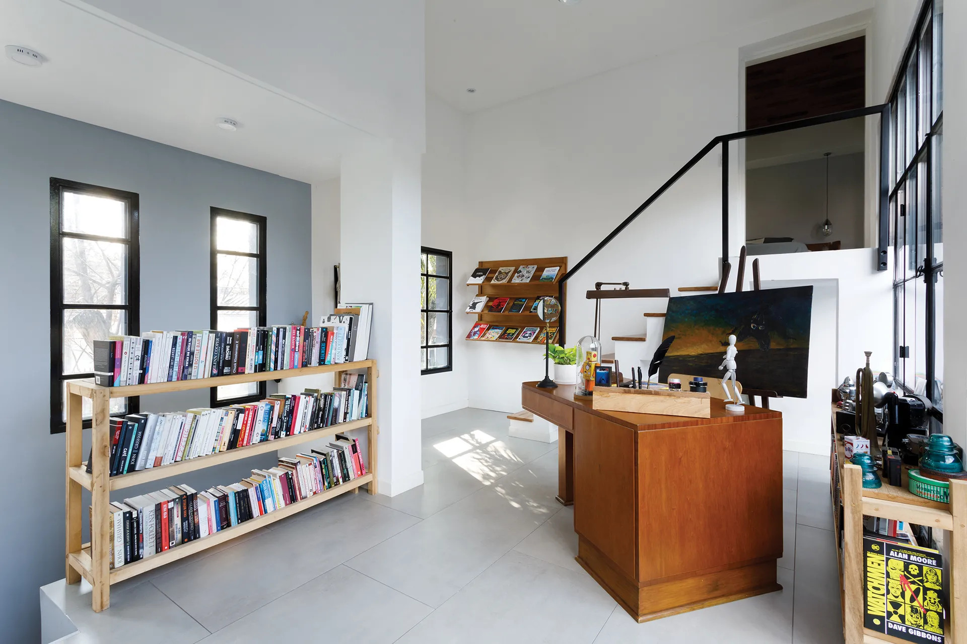 ático de la oficina en casa