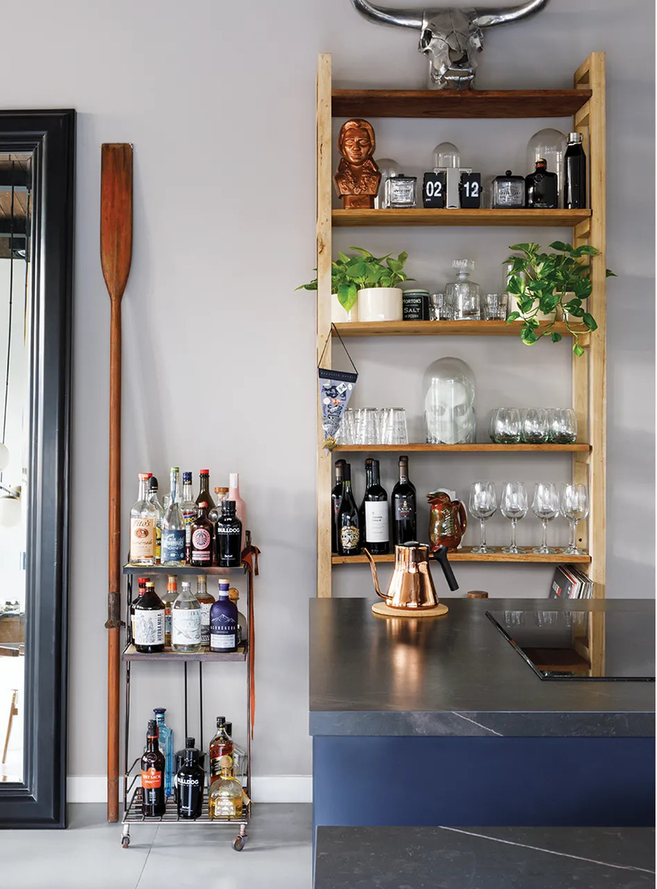 cocina de diseño gris