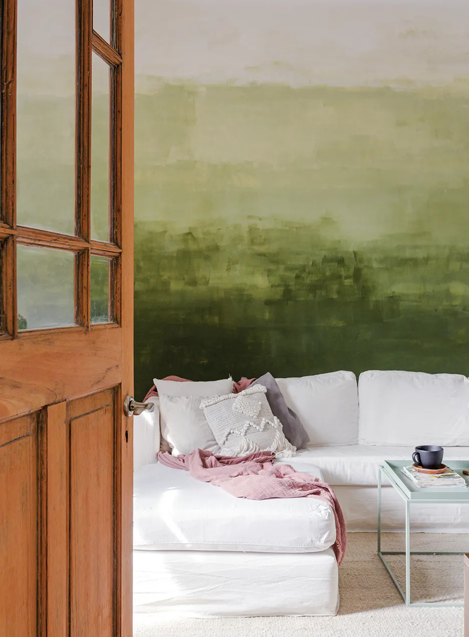 decoración natural de la sala de estar