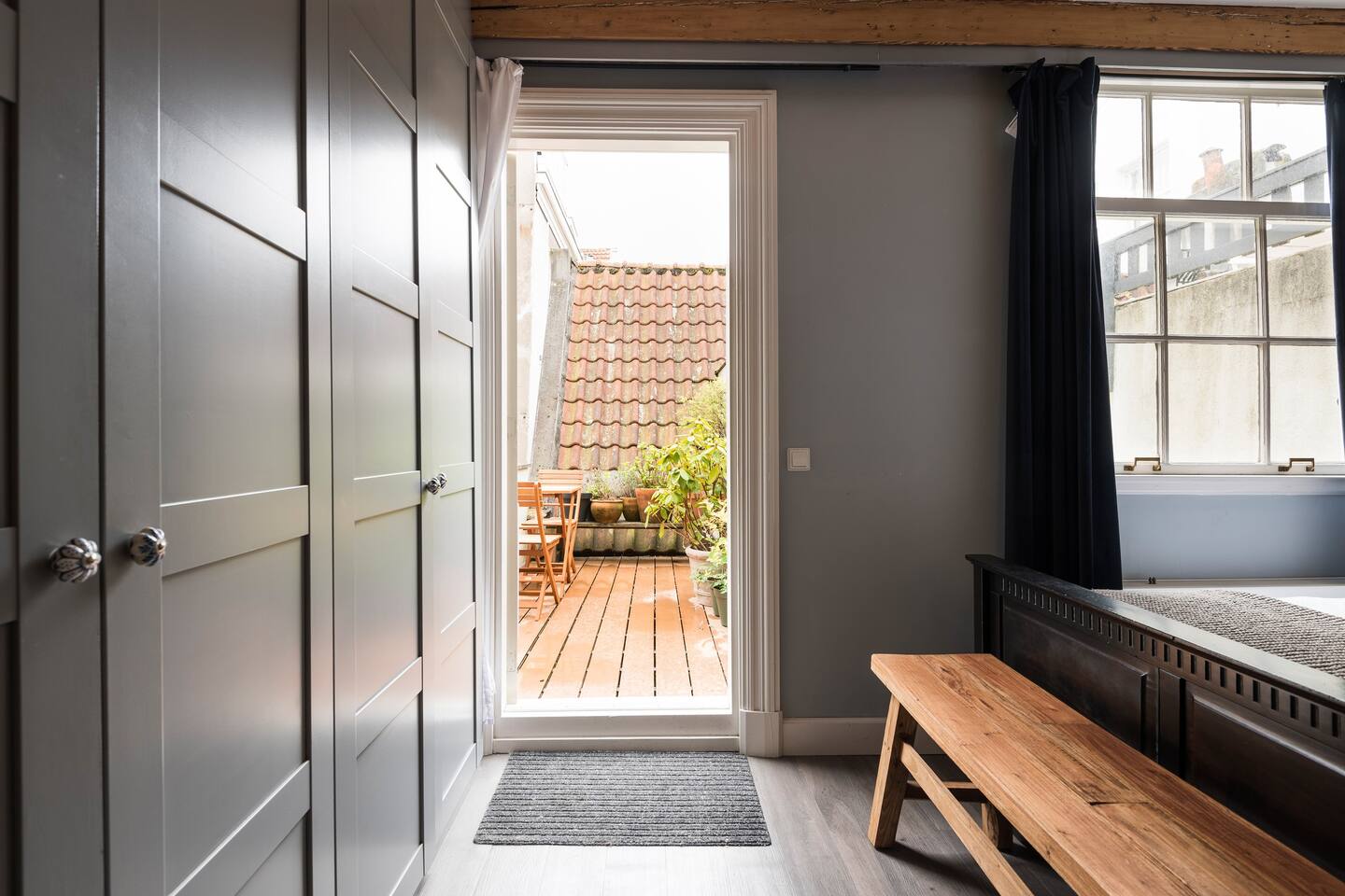 chambre avec terrassse loft Amsterdam