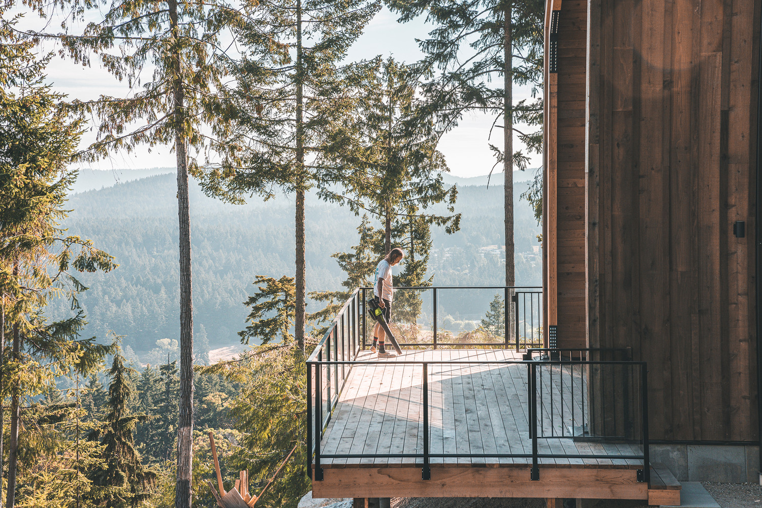terrasse maison préfabriquée en bois au Canada