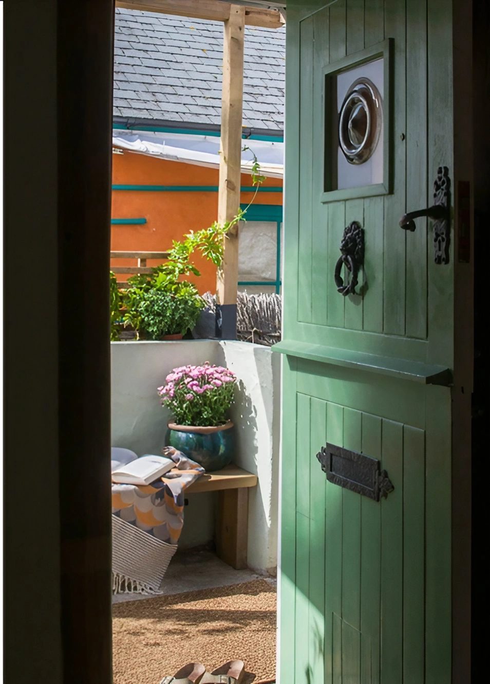 Old English cottage entrance