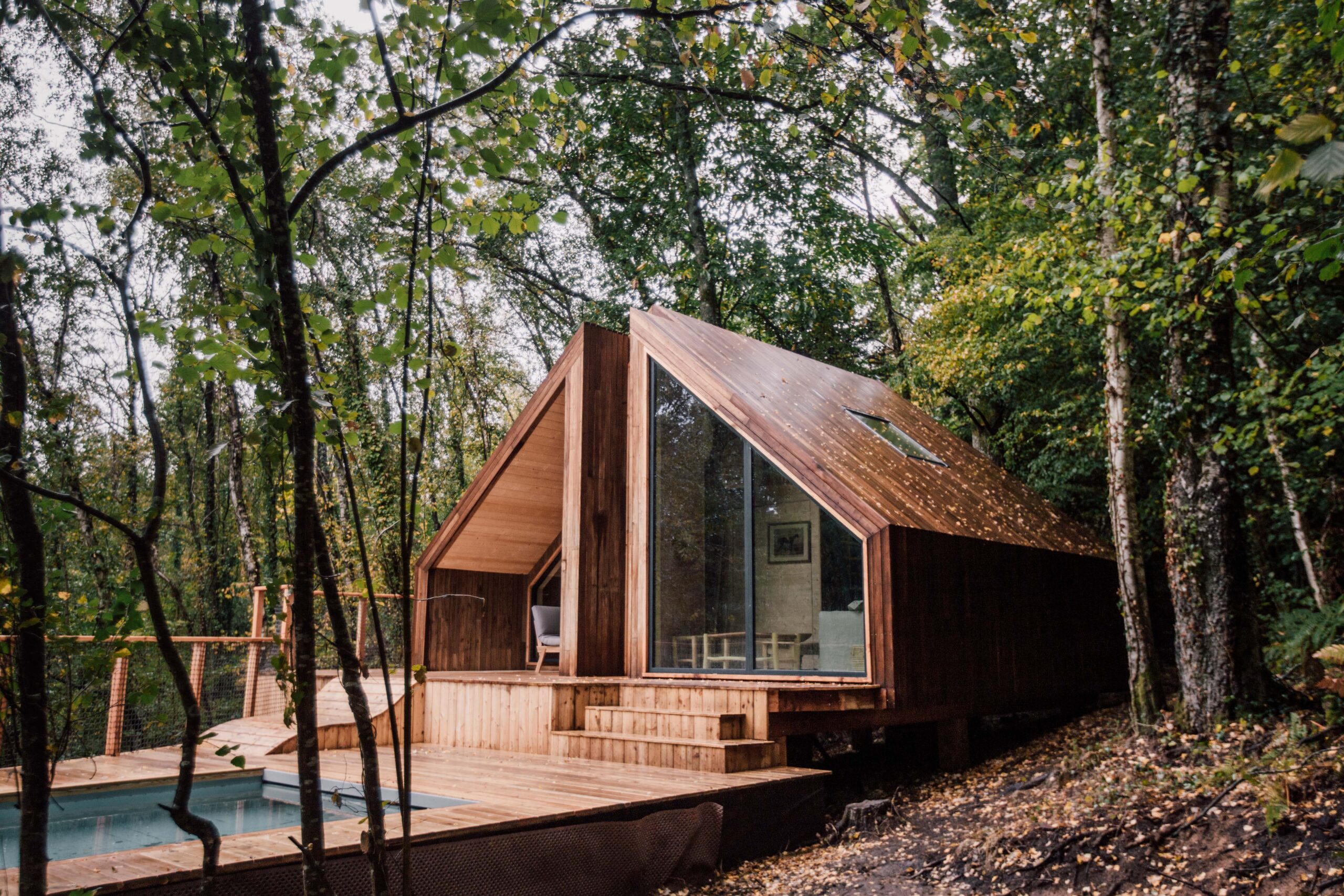 maison en bois avec piscine Casa Rosalie Normandie