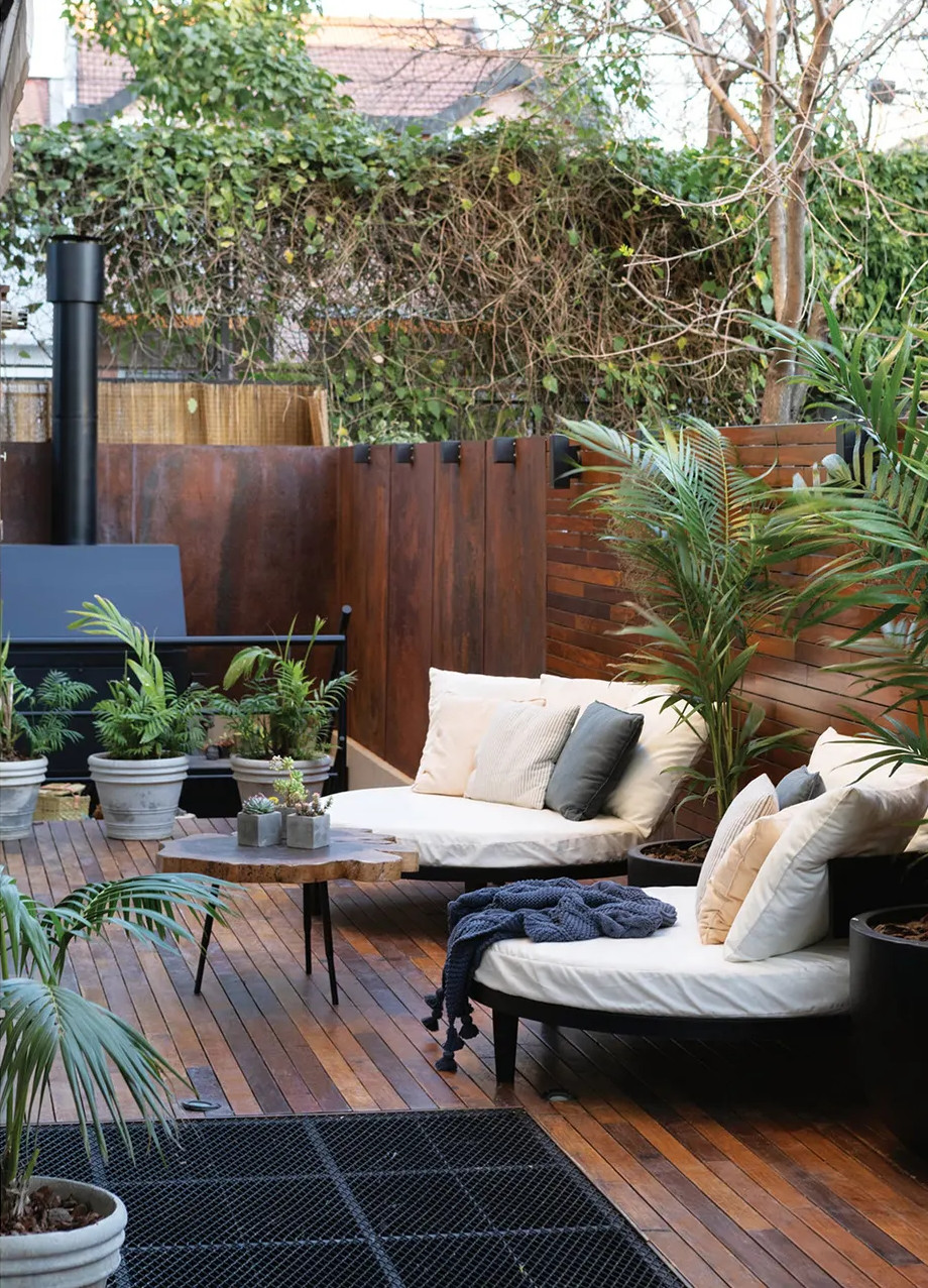 terrasse appartement sol bois