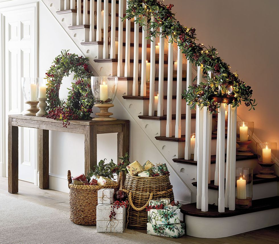 décoration Noël pour escalier