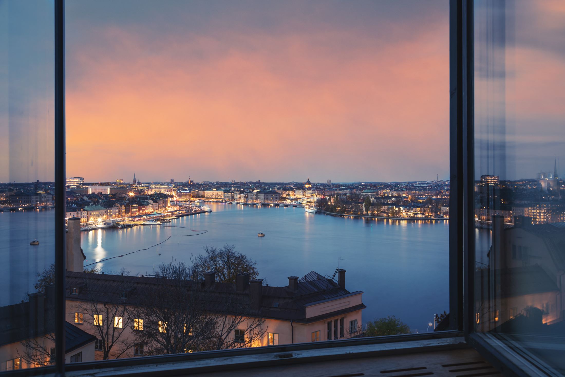 vue sur Stockholm appartement en duplex
