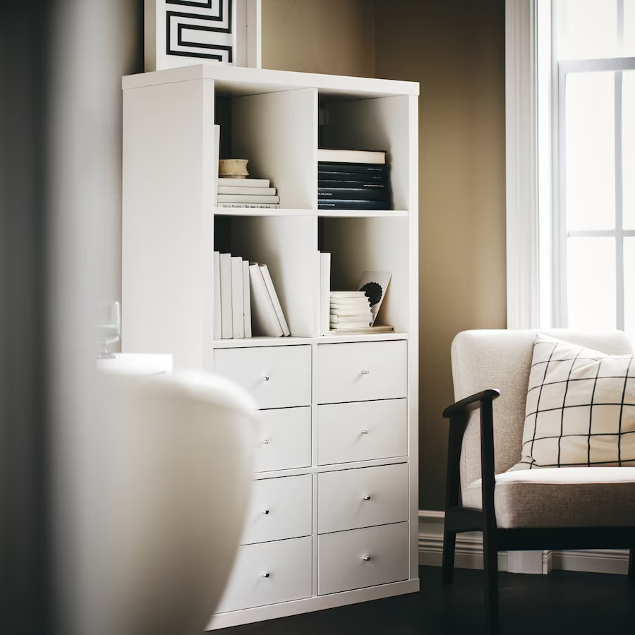 meuble Kallax IKEA avec tiroirs