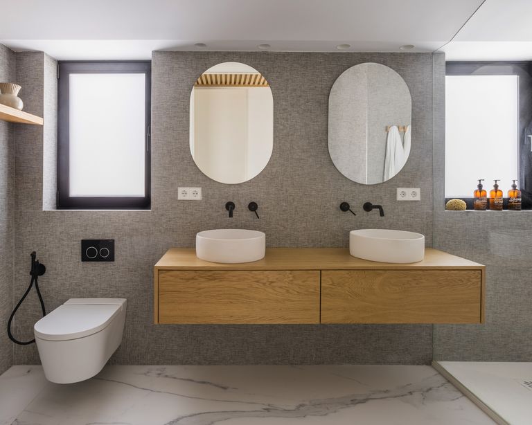 salle de bain design décoration Japandi