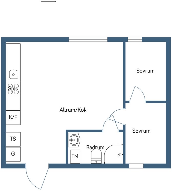 plan mini maison en bois rouge 34m2