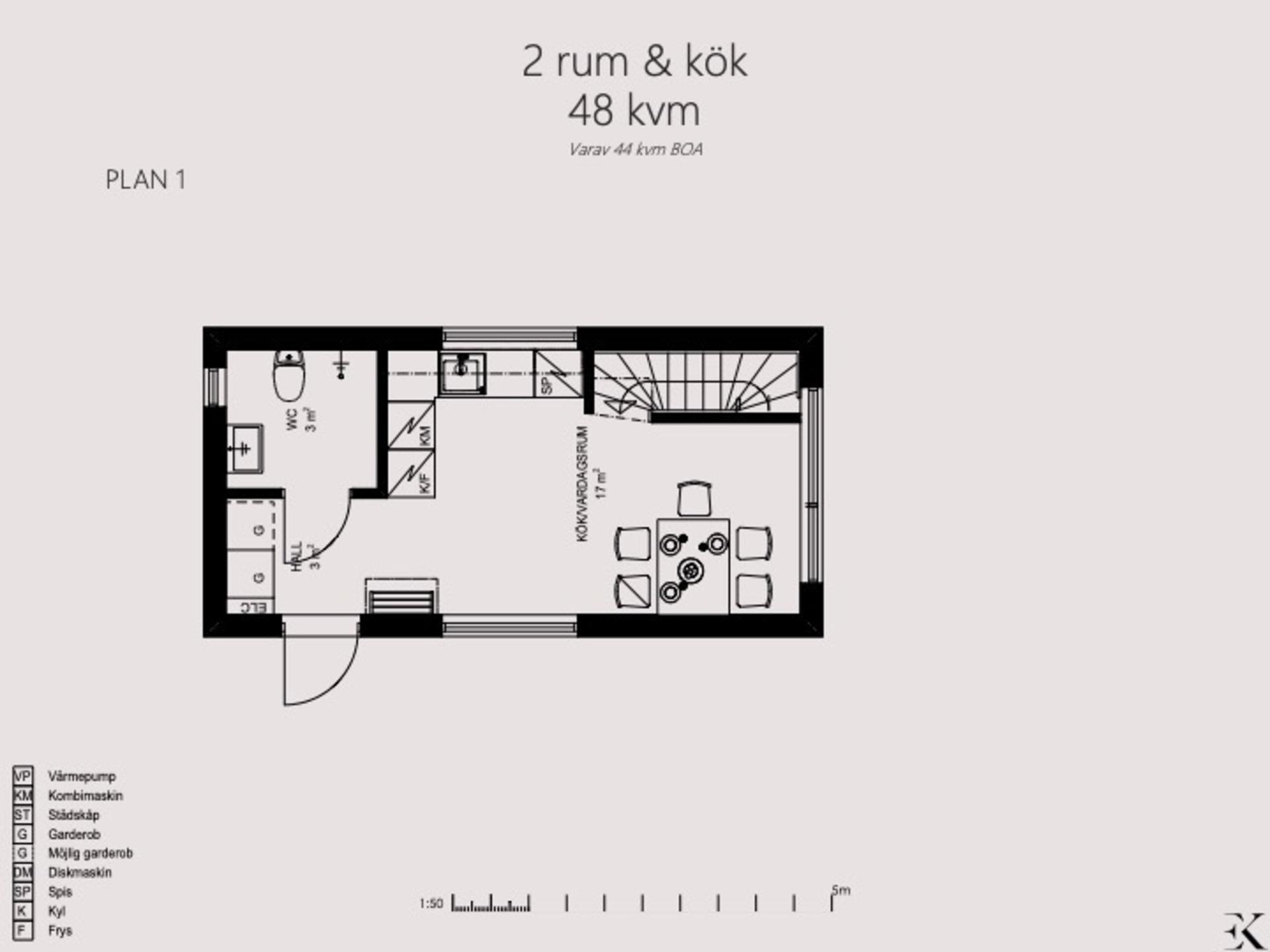plan mini maison bois 44m2