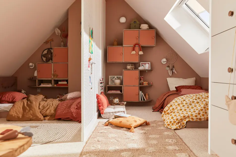 Comment aménager une chambre pour deux enfants dans les combles?