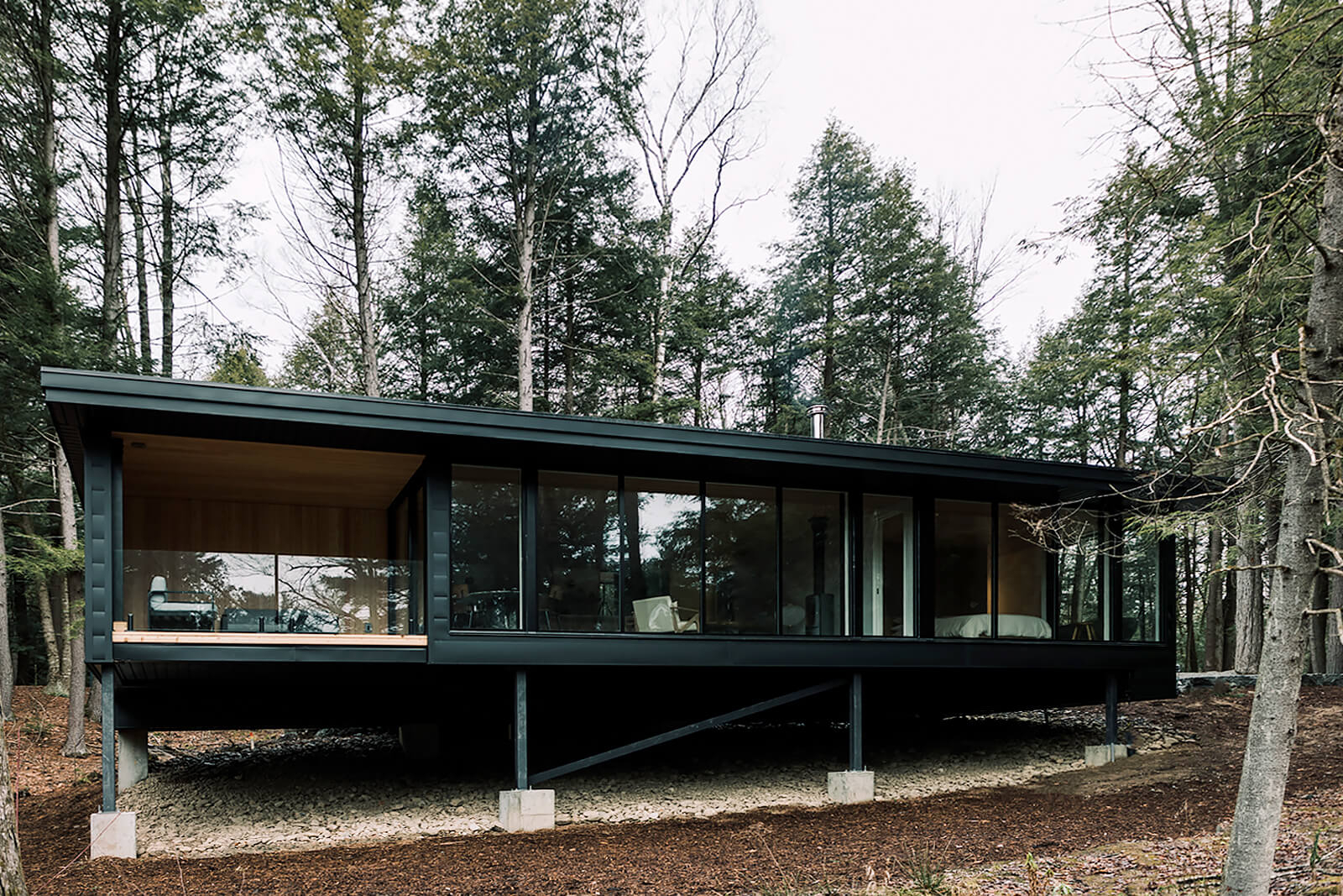 Une maison minimaliste au style nordique et japonais en Ontario