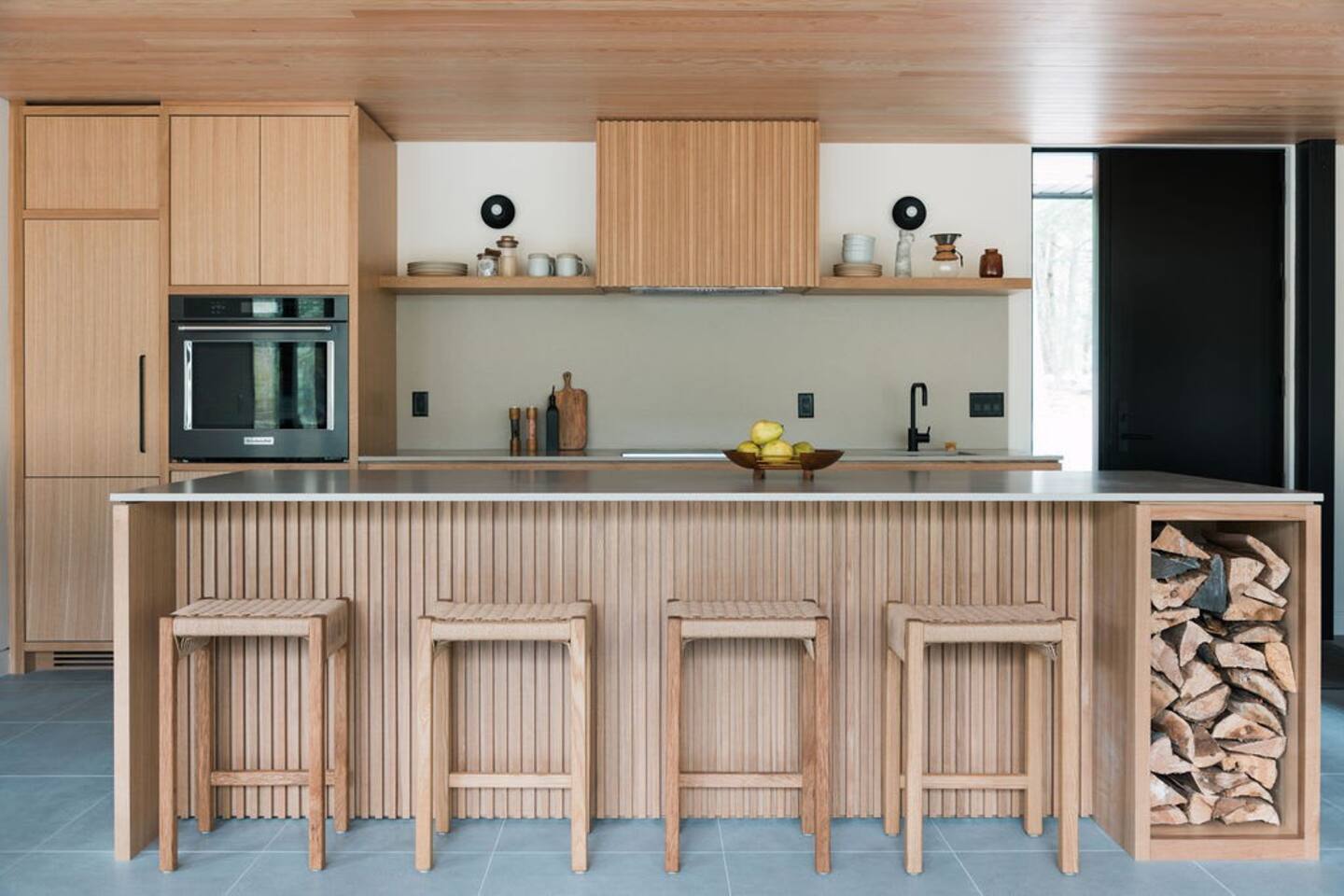 cuisine maison en bois décoration design