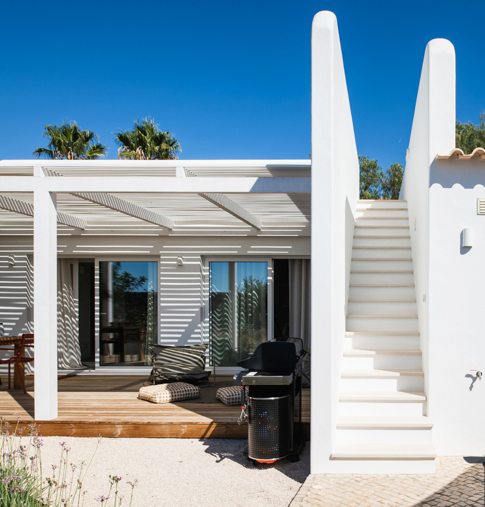 maison avec piscine en Algarve avec terrasse sur le toit