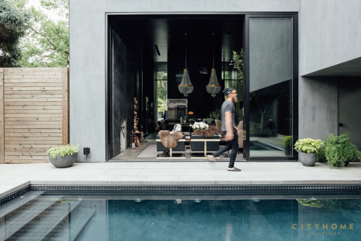 maison contemporaine avec piscine