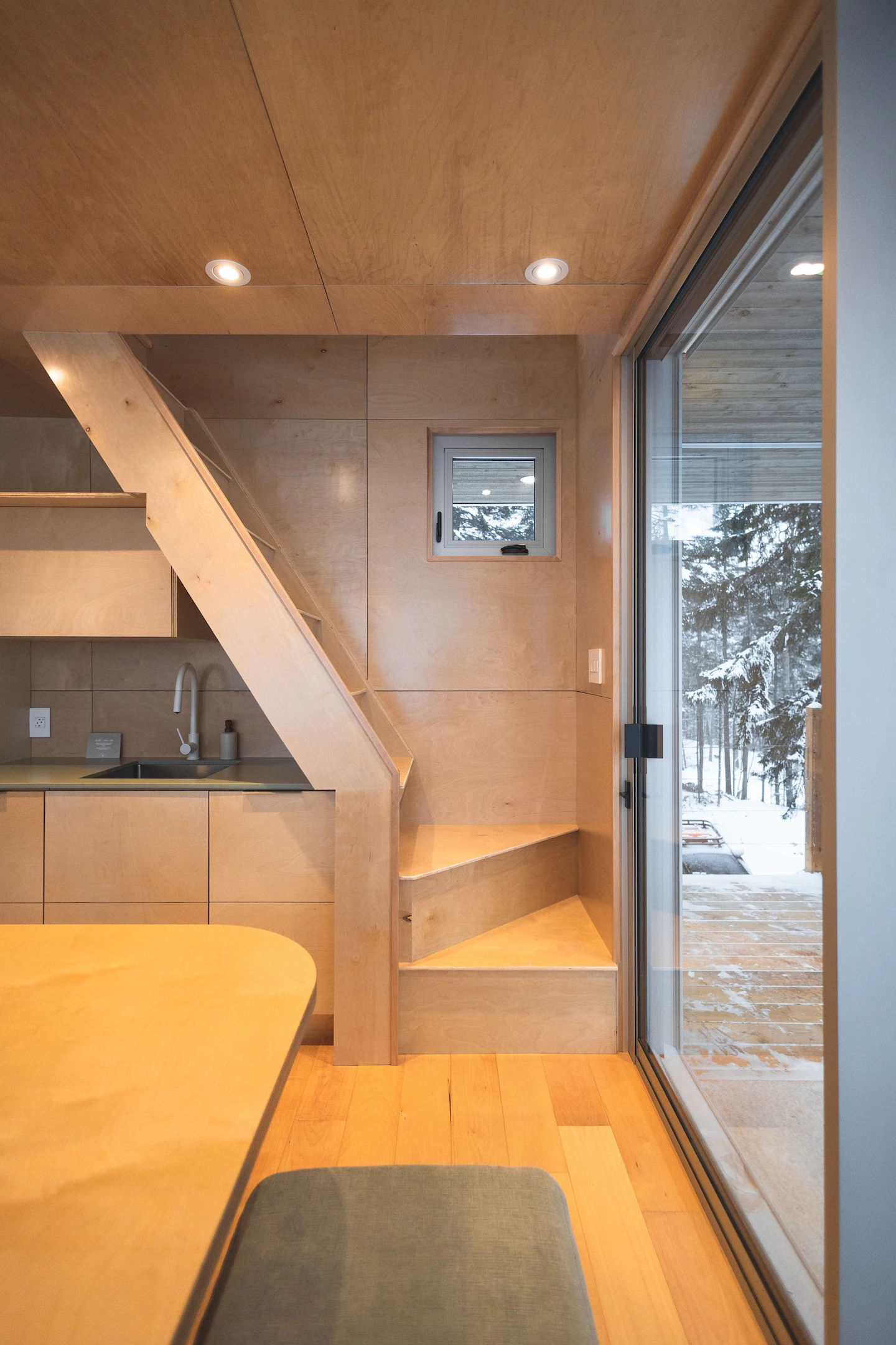escalier bois maison architecte