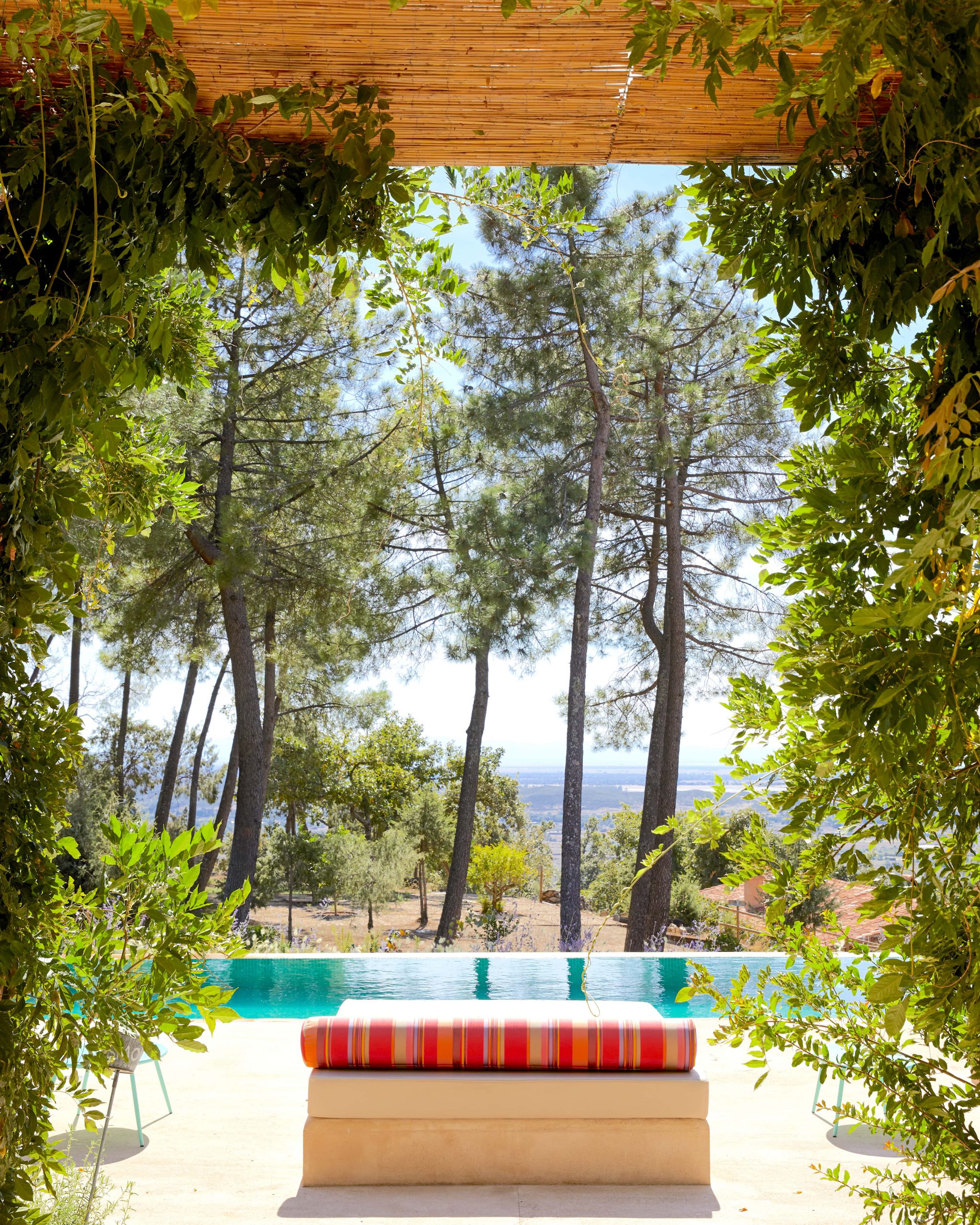 terrasse avec piscine Quinta San Cayetano
