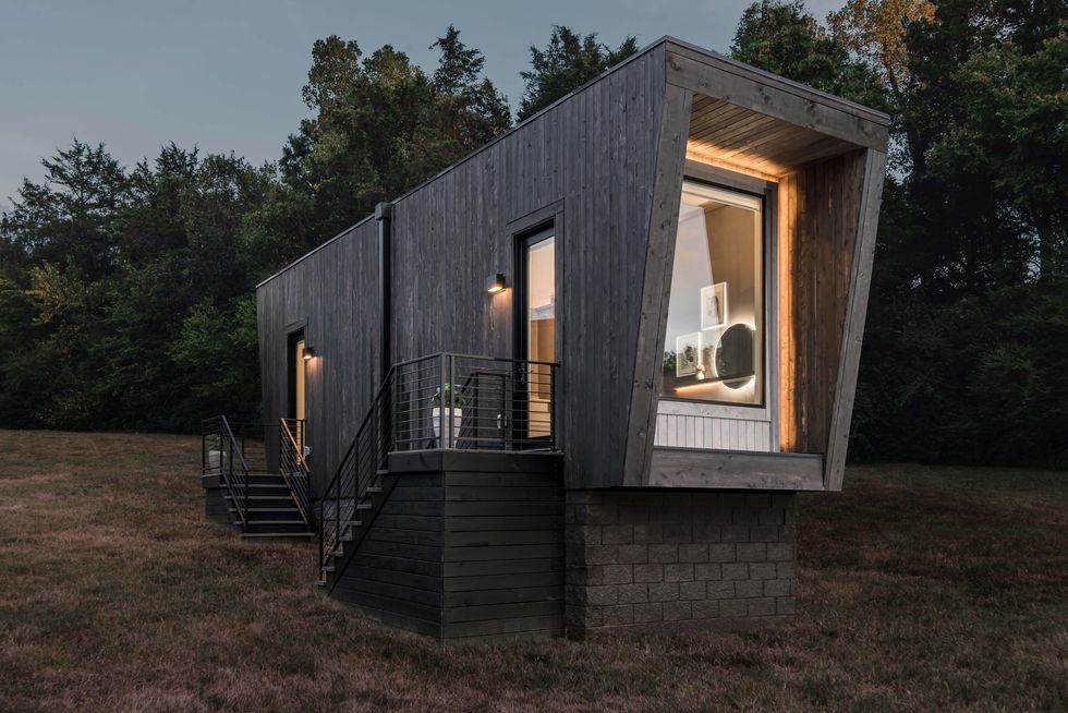 Une mini maison au look design et lumineux