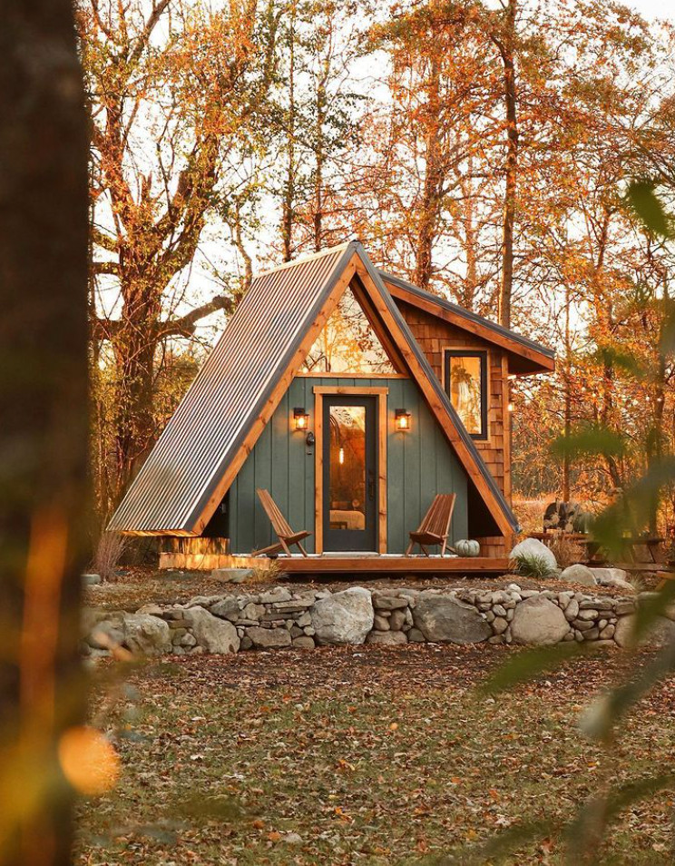 maison A-Frame Airbnb sur Instagram