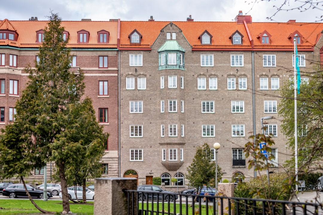 façade immeuble romantique Suède
