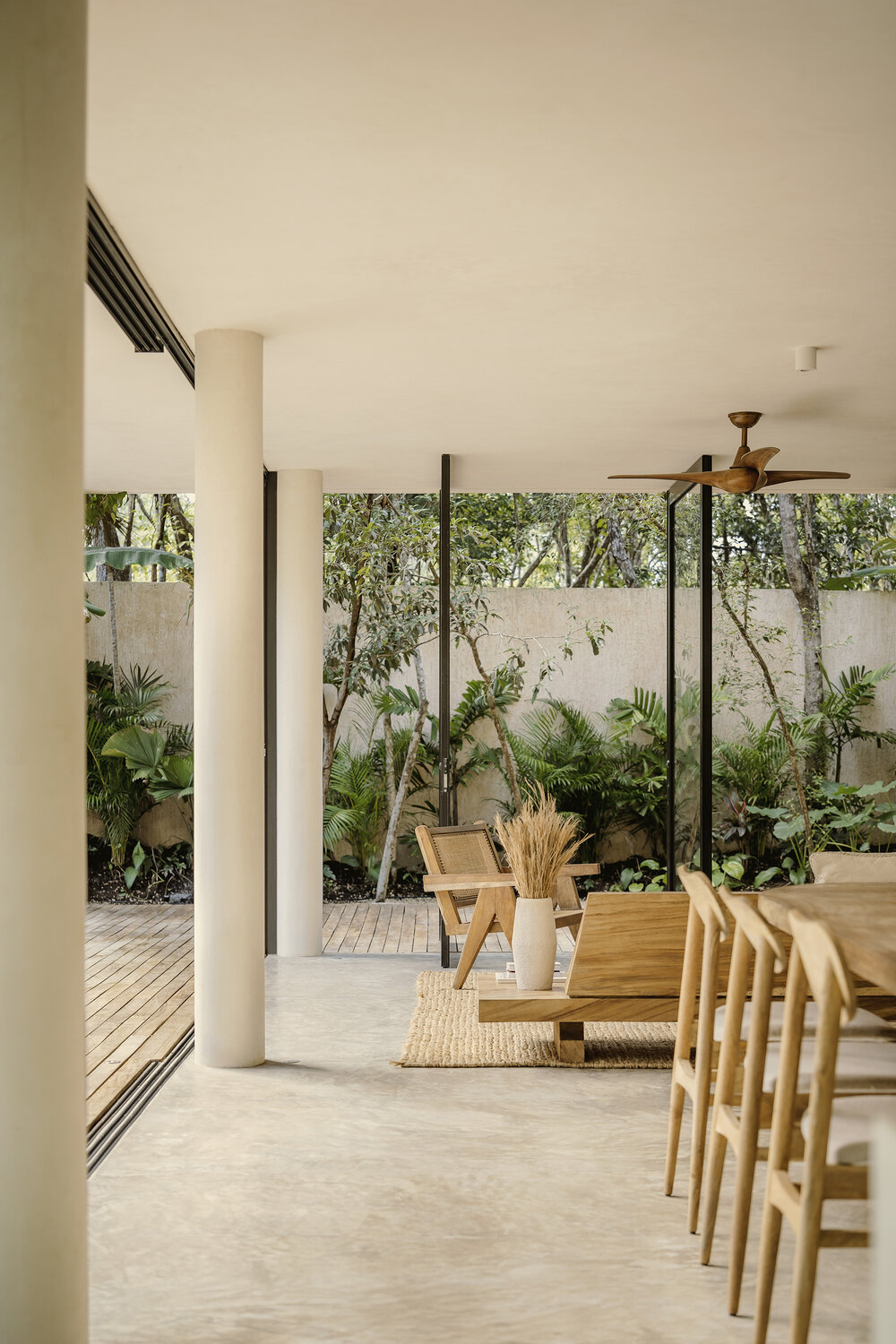 salon design et naturel maison Mexique