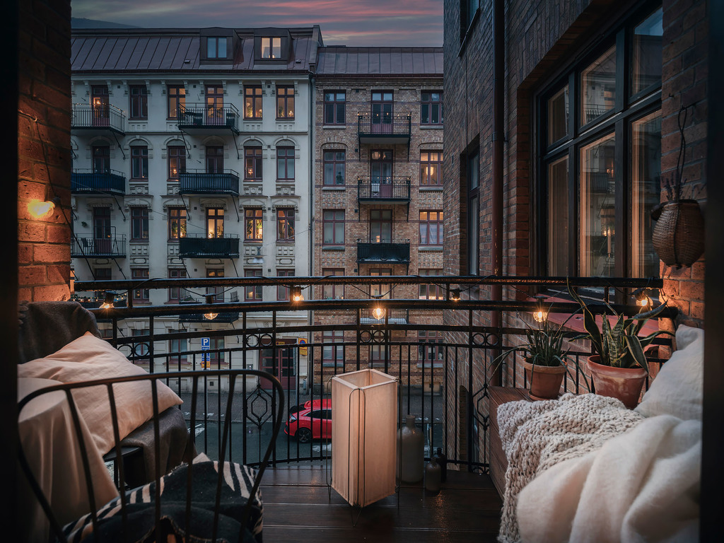 balcon appartement Suède