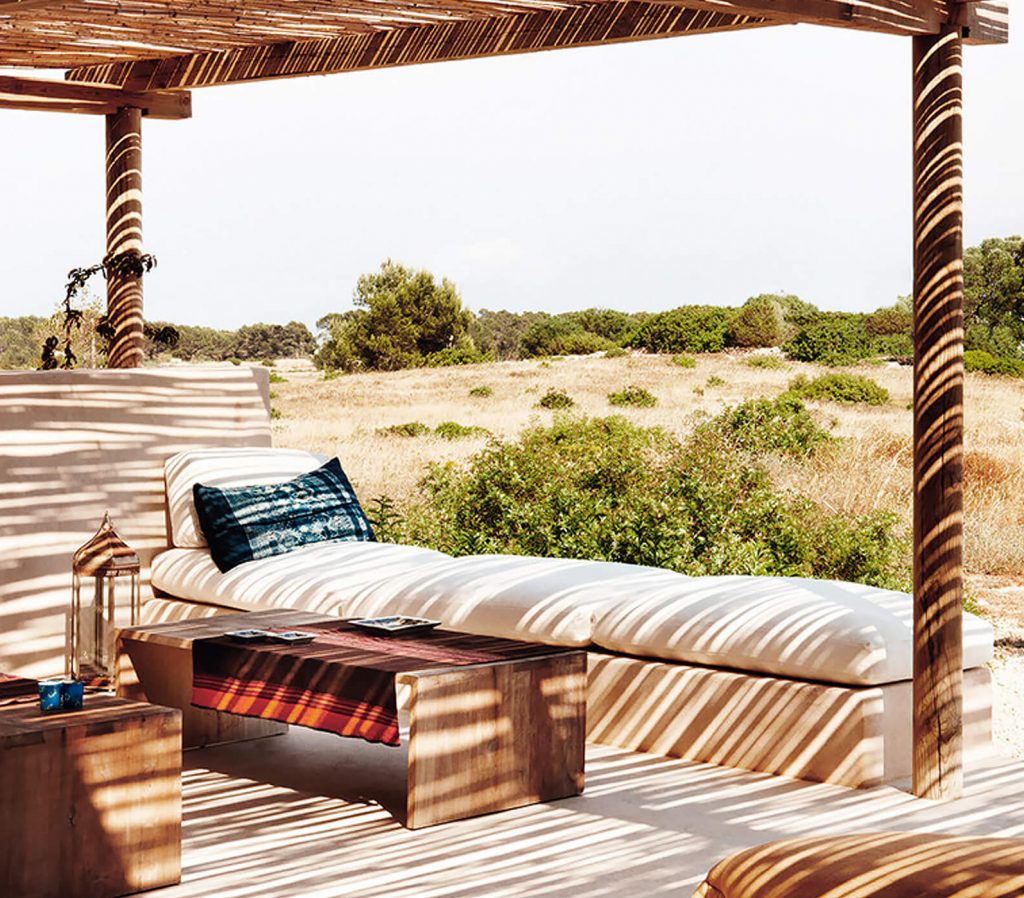 Une maison de rêve cubique et ethnique à Formentera