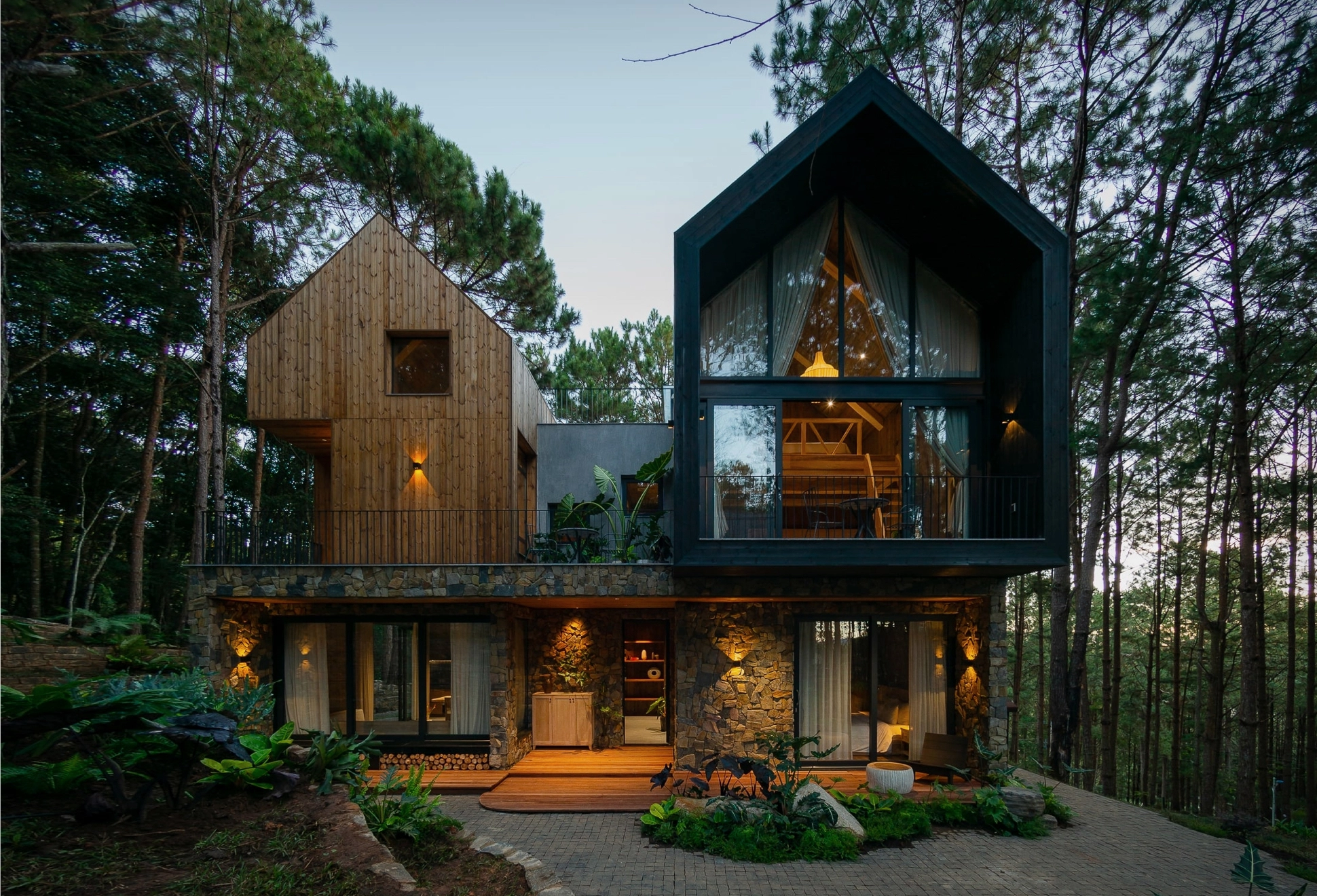 maison contemporaine en bois