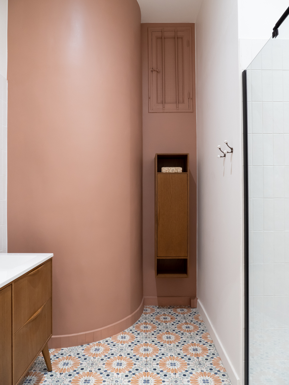 salle de bain décoration contemporaine terracotta