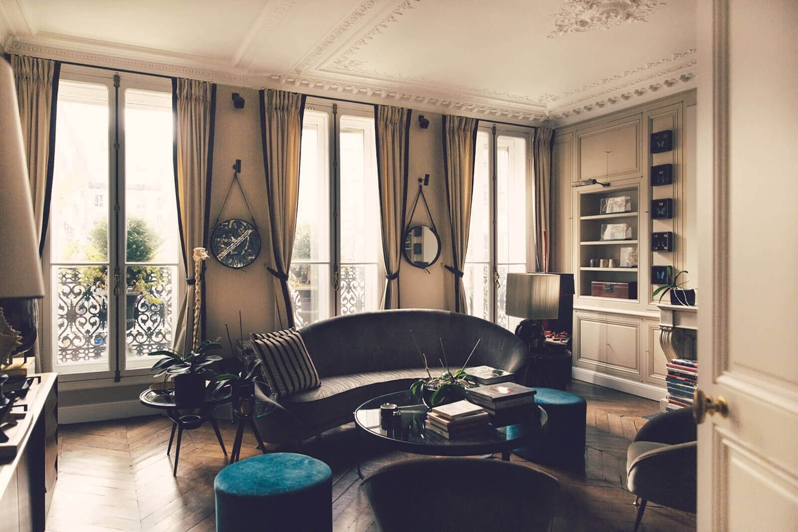 salon appartement Paris décoration contemporaine