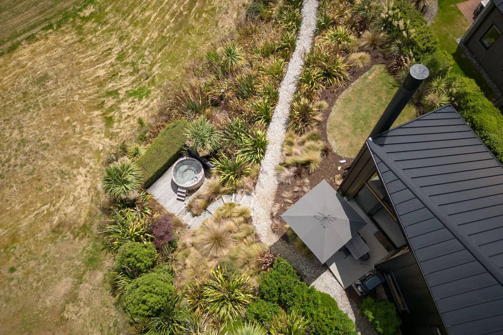 Black wooden architect house