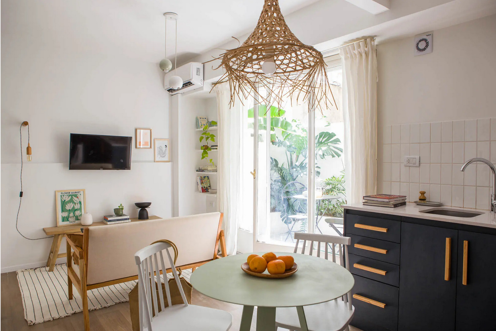 Un appartement de deux-pièces de 30m2 avec patio